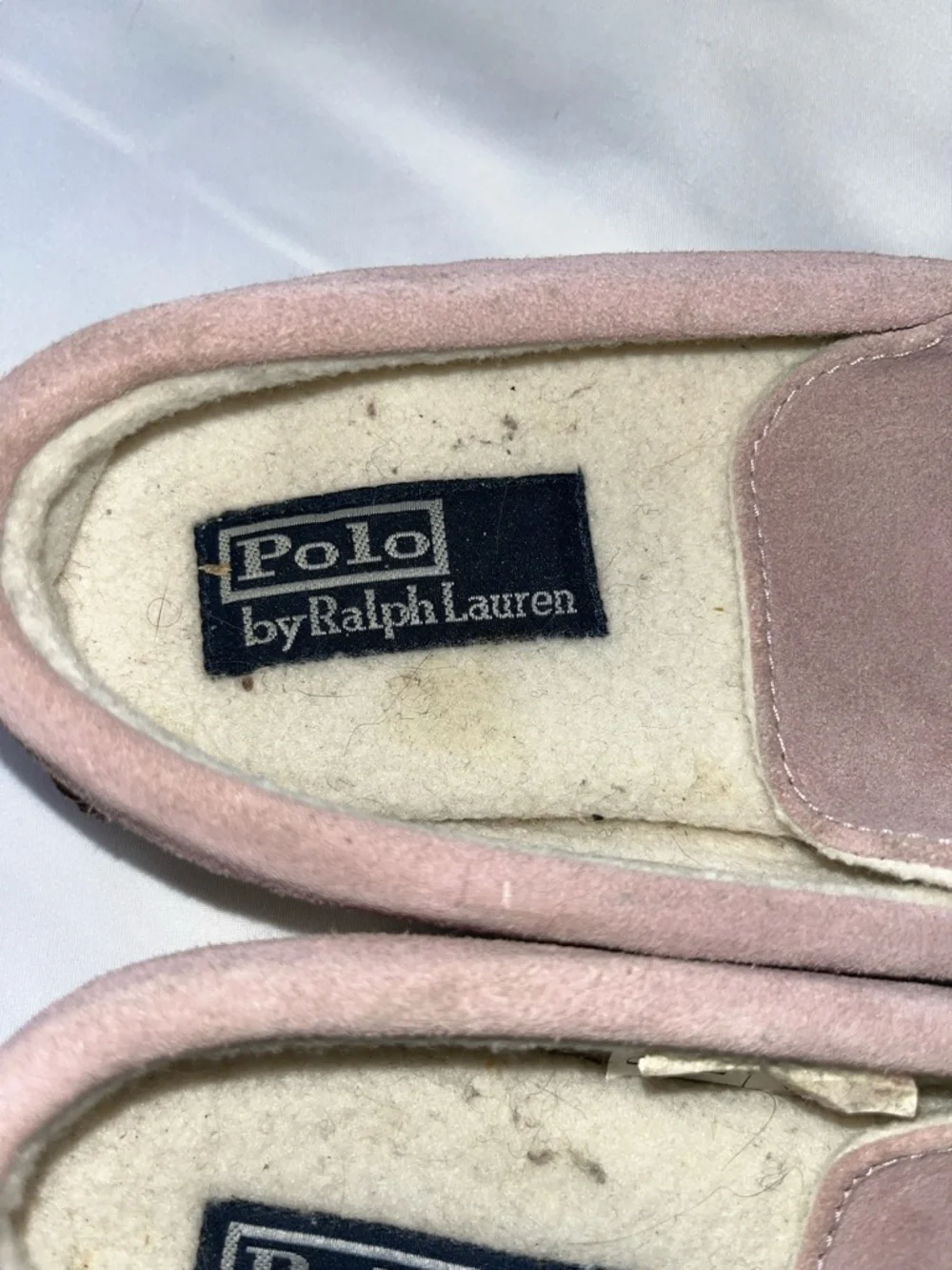 Polo by Ralph‎ Lauren Boy’s Pink Suede Embroidered Polo Loafers